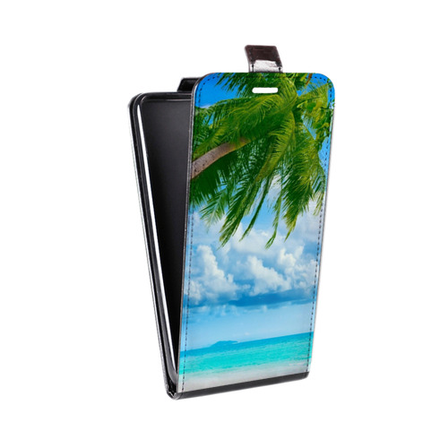 Дизайнерский вертикальный чехол-книжка для Microsoft Lumia 640 XL Пляж