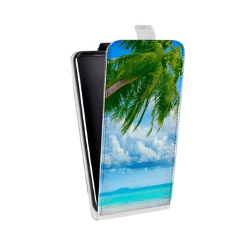 Дизайнерский вертикальный чехол-книжка для Asus ZenFone 3 Max Пляж (на заказ)