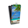 Дизайнерский вертикальный чехол-книжка для Huawei P40 Пляж