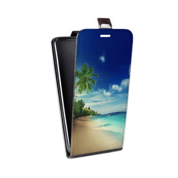 Дизайнерский вертикальный чехол-книжка для BlackBerry Motion Пляж (на заказ)