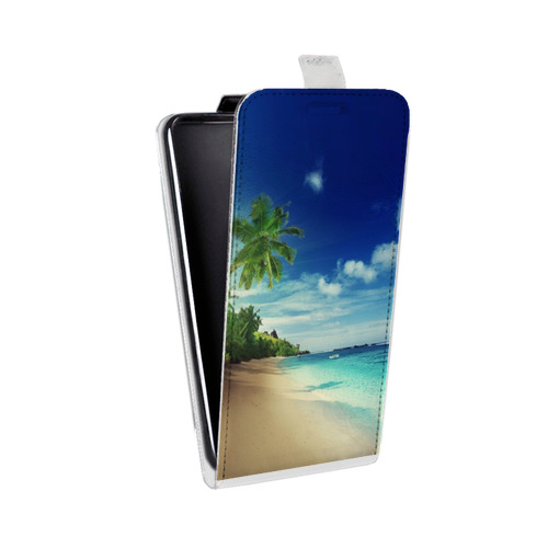 Дизайнерский вертикальный чехол-книжка для Realme 7 Pro Пляж