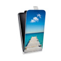 Дизайнерский вертикальный чехол-книжка для Nokia 7 Пляж