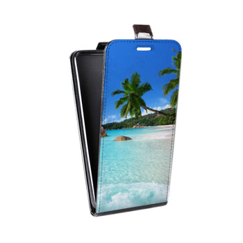 Дизайнерский вертикальный чехол-книжка для Realme 5 Pro Пляж (на заказ)