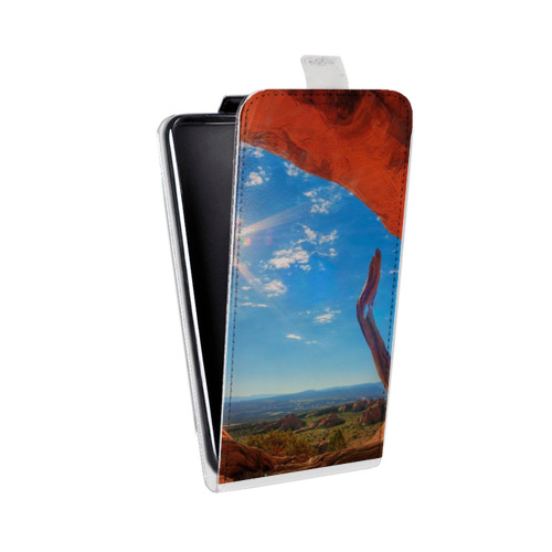 Дизайнерский вертикальный чехол-книжка для LG Google Nexus 4 Каньоны