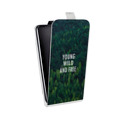 Дизайнерский вертикальный чехол-книжка для HTC Desire 400 Лес