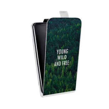 Дизайнерский вертикальный чехол-книжка для Samsung Galaxy J7 (2017) Лес (на заказ)