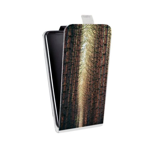 Дизайнерский вертикальный чехол-книжка для Alcatel Idol 5S Лес