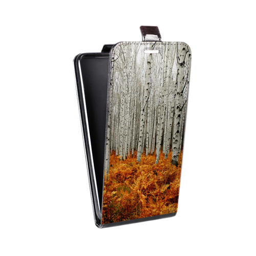 Дизайнерский вертикальный чехол-книжка для Nokia 7 Plus Лес