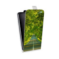 Дизайнерский вертикальный чехол-книжка для Sony Xperia XZ Лес
