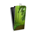 Дизайнерский вертикальный чехол-книжка для Alcatel Pop 4 Лес