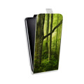 Дизайнерский вертикальный чехол-книжка для OPPO F7 Лес