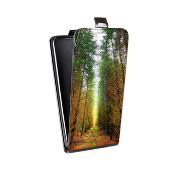 Дизайнерский вертикальный чехол-книжка для Samsung Galaxy S5 (Duos) Лес (на заказ)
