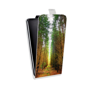 Дизайнерский вертикальный чехол-книжка для HTC One Mini Лес (на заказ)