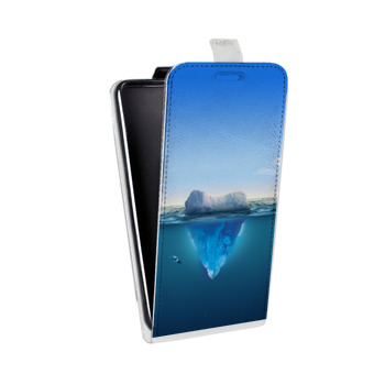 Дизайнерский вертикальный чехол-книжка для Huawei Honor 9X Lite Льды (на заказ)