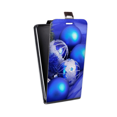 Дизайнерский вертикальный чехол-книжка для Samsung Galaxy M51 Новогодние шары